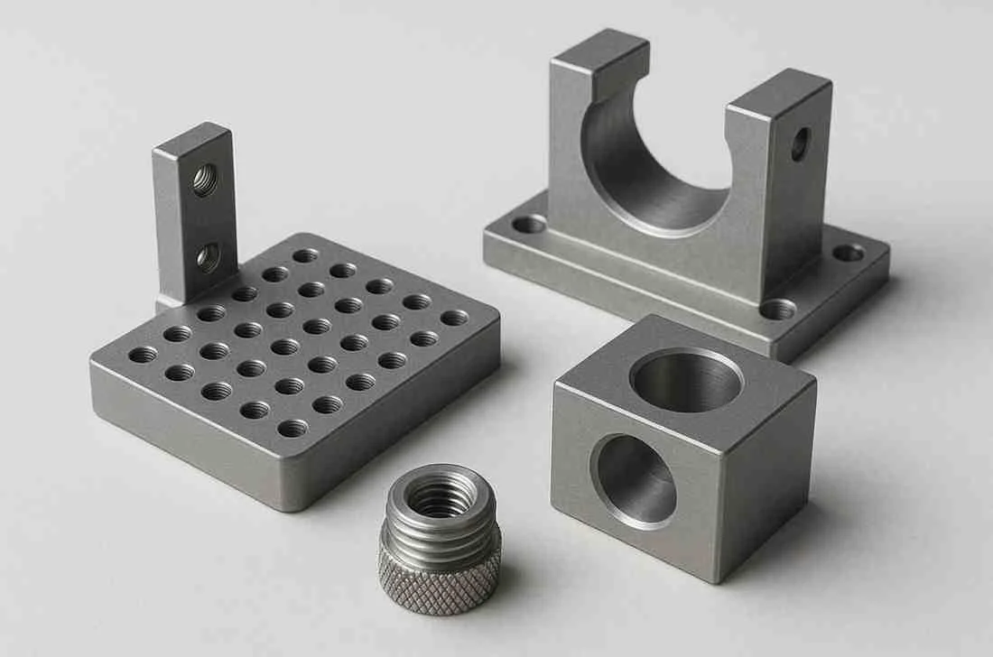 CNC machined support components for additive manufacturing and 3D printing systems
