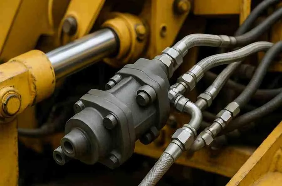 Precision CNC machined components for construction equipment, heavy machinery, and infrastructure applications